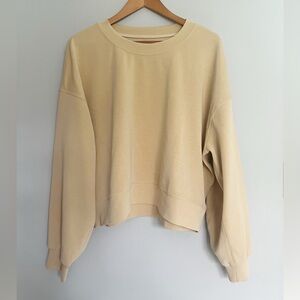 Lululemon Perfectly Oversized Cropped Crew Softstreme Size 14